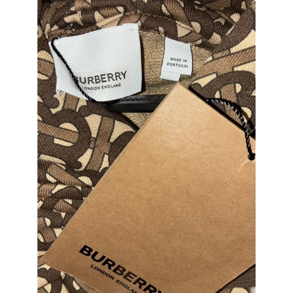 Burberry Dog Pet Hoodie S Bridle Brown TB Monogram NEW